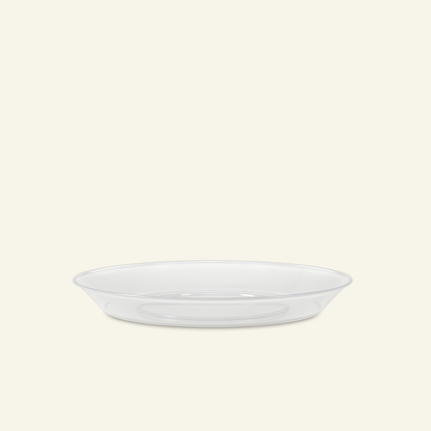 Doorzichtige plantenschotel