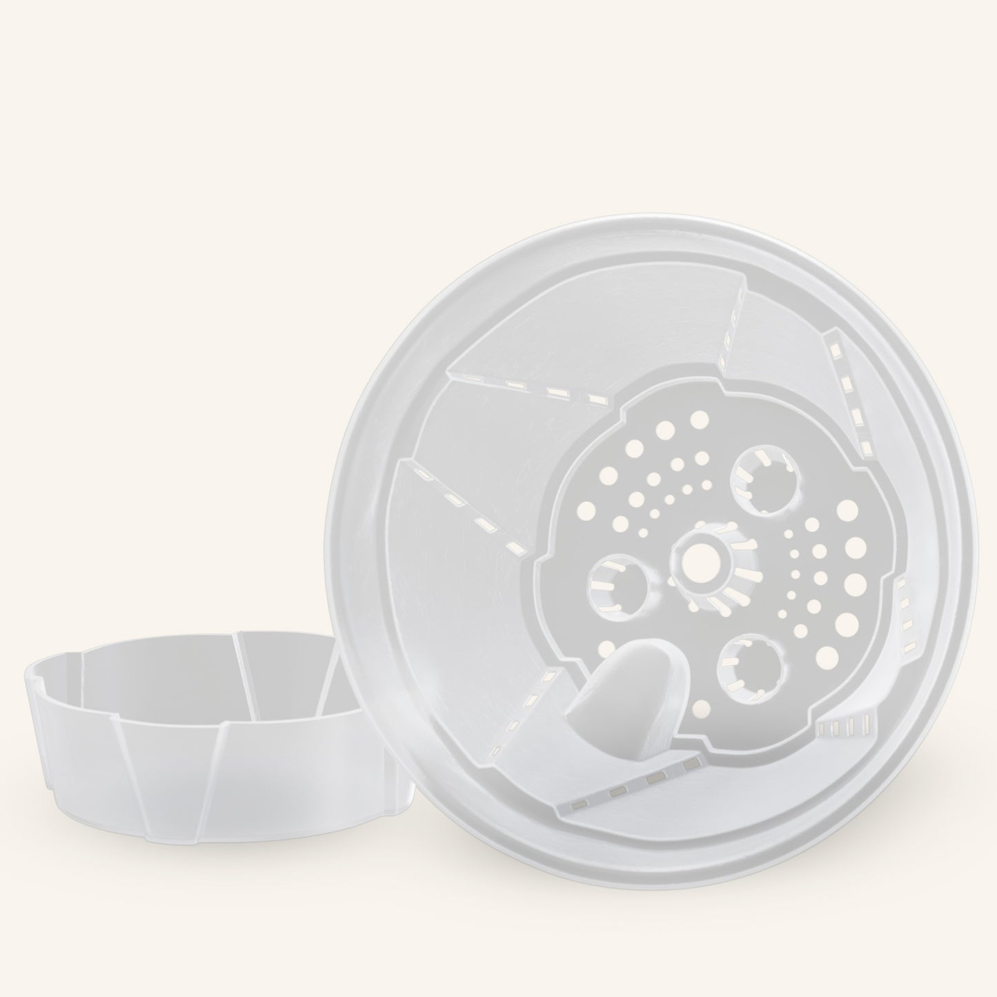 Zelfwaterende doorzichtige plantenpot