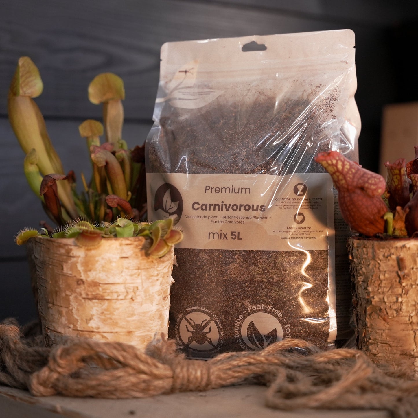 Vleesetende planten potgrond