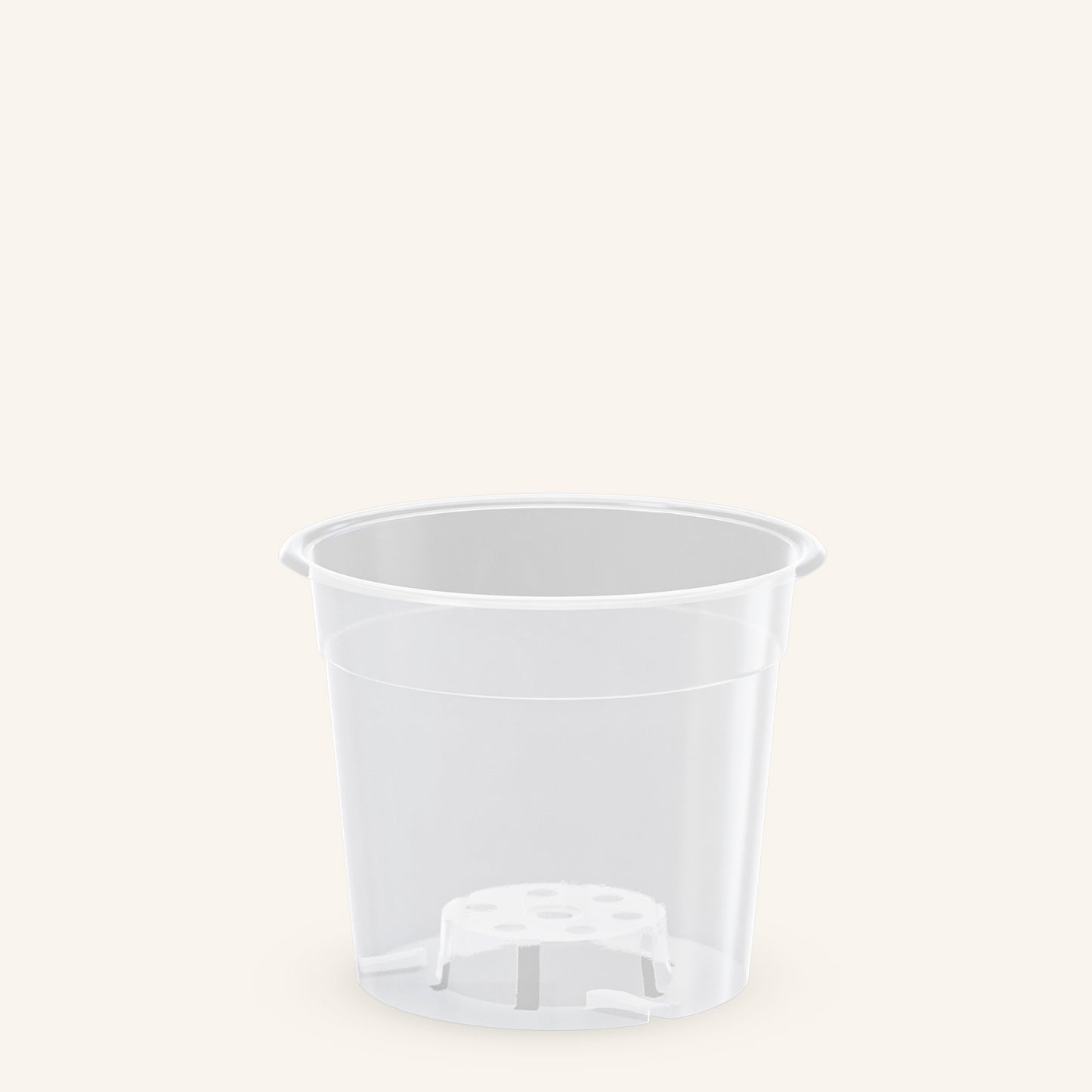 Doorzichtige plantenpot