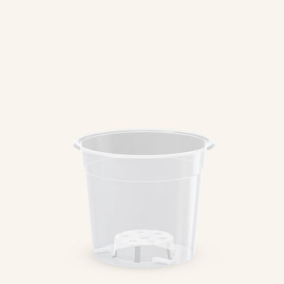 Doorzichtige plantenpot