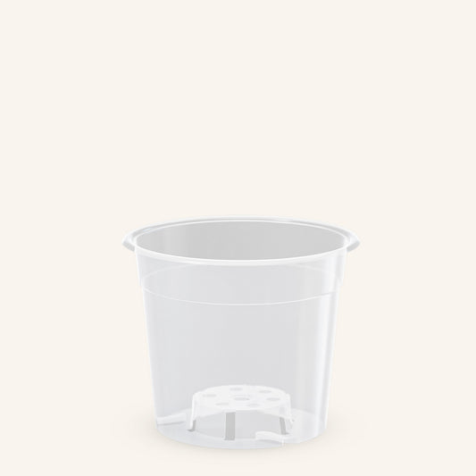 Doorzichtige plantenpot